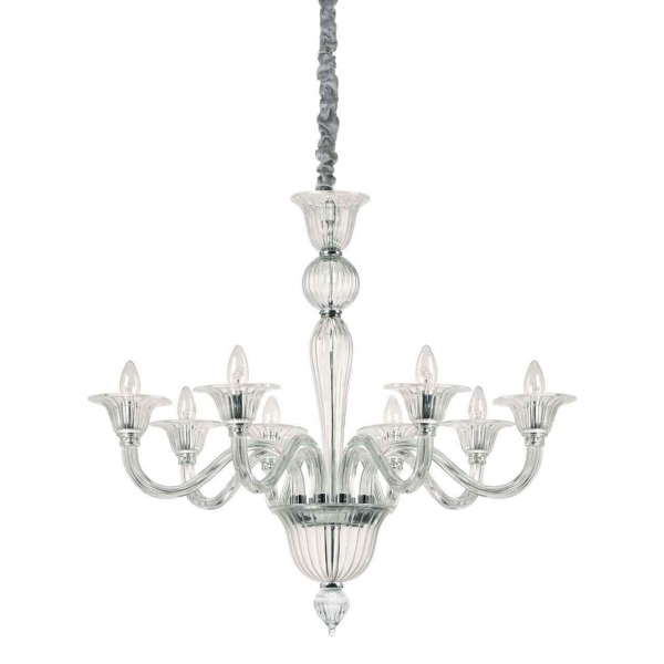Подвесная люстра Ideal Lux Brigitta SP8 Trasparente 199382