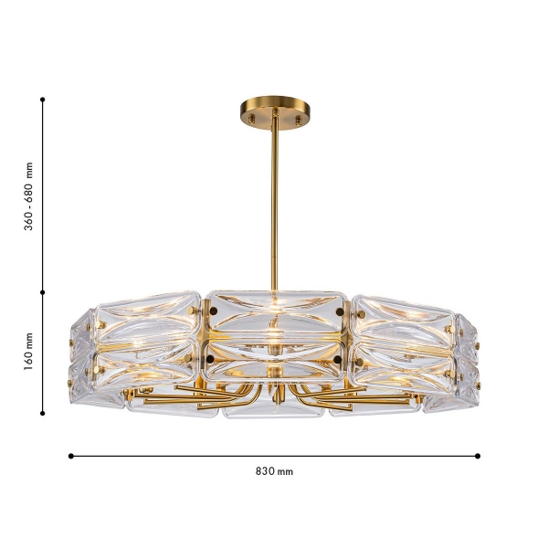 Подвесная люстра Favourite Glacies 4764-10P