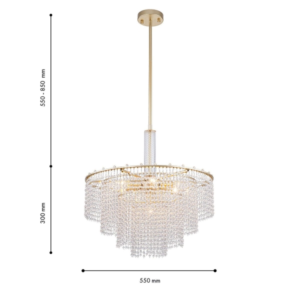 Подвесная люстра Favourite Fringe 4762-7P