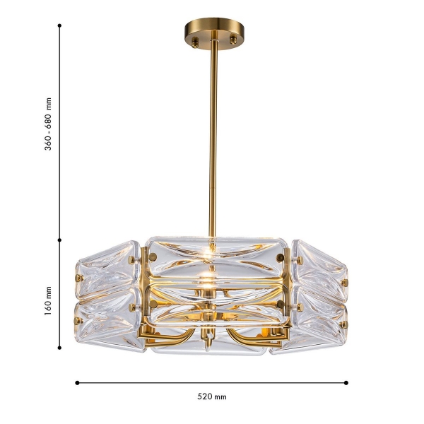Подвесная люстра Favourite Glacies 4764-6P