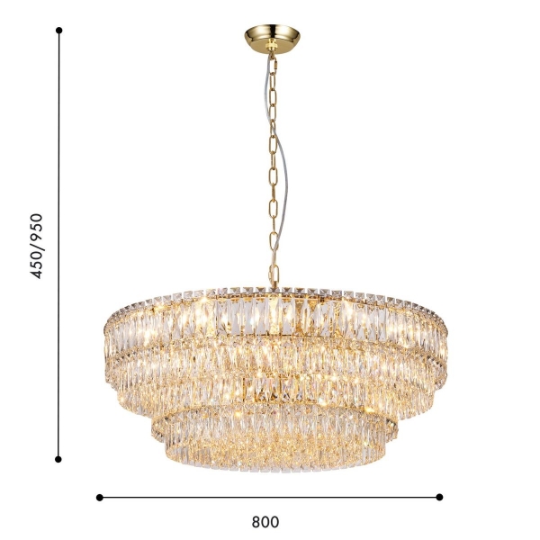Подвесная люстра Favourite Adamas 4781-18P