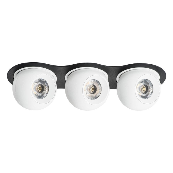 Комплект из светильника и рамки Lightstar Intero Ball (217637+217062+217062+217062) i637626262