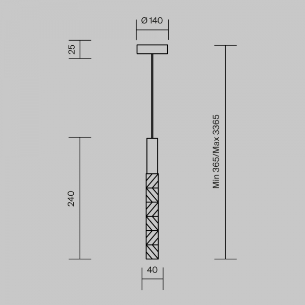 Подвесной светильник Maytoni MOD328PL-L3BS3K