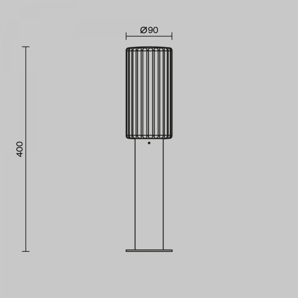 Ландшафтный светильник Maytoni Outdoor O502FL-01B