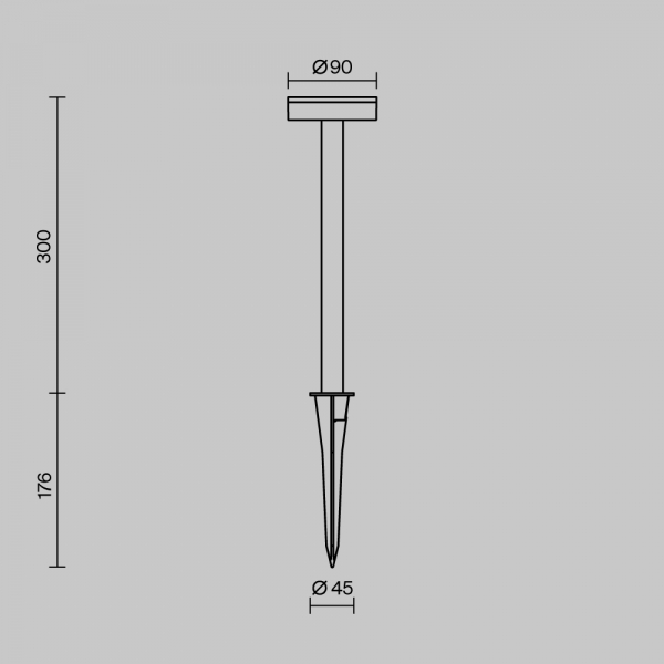 Ландшафтный светильник Maytoni Outdoor O503FL-L4B3K
