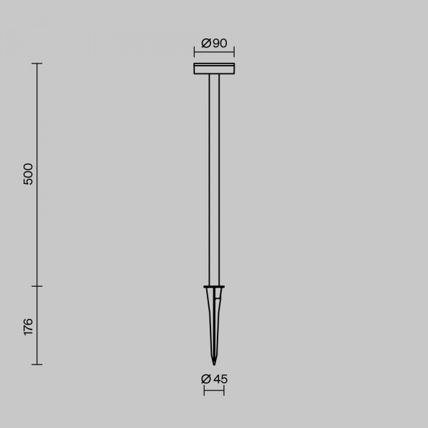 Ландшафтный светильник Maytoni Outdoor O503FL-L4B3K1