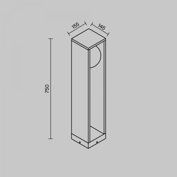 Ландшафтный светильник Maytoni Outdoor O483FL-L10GF3K