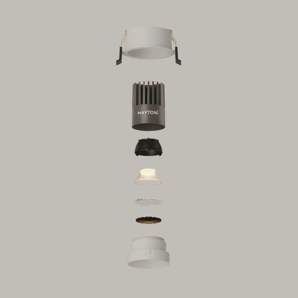 Встраиваемый светильник Maytoni Technical DL115-10W-3K-W