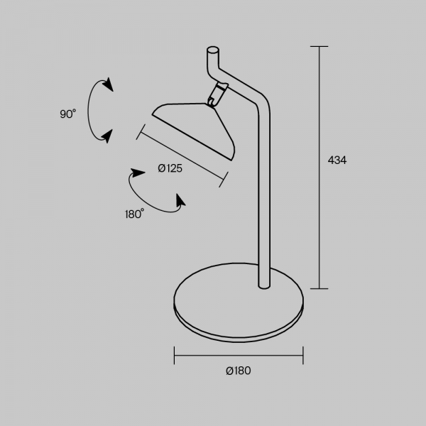 Настольная лампа Maytoni MOD451TL-L8B3K1