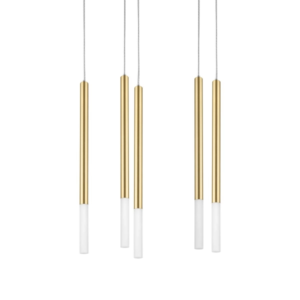 Комплект с подвесной люстрой Lightstar Tubo (574723+747143 (5шт) L5T747143