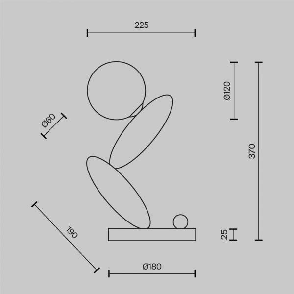 Настольная лампа Maytoni MOD482TL-L6PT3K