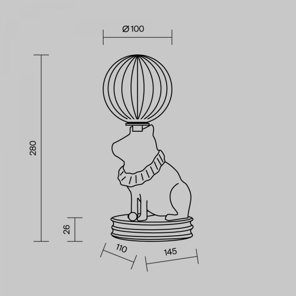 Настольная лампа Maytoni MOD477TL-L5W3K