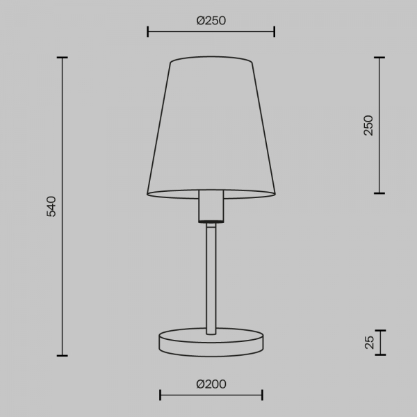 Настольная лампа Maytoni MOD483TL-01BS