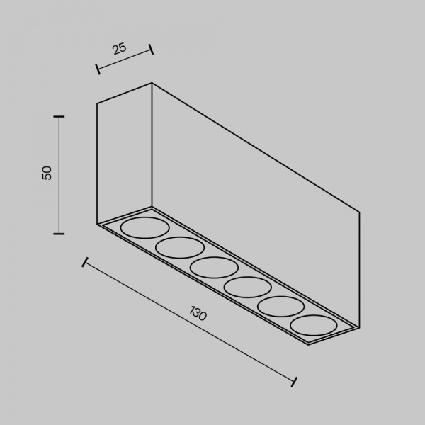 Потолочный светильник Maytoni Technical C066CL-12W3-6K-B