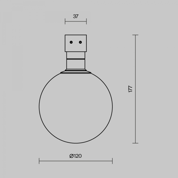 Уличный трековый светильник Maytoni Outdoor O-TR01-1-S-9WW3K