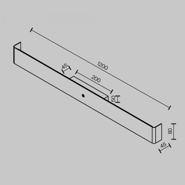 Бра Maytoni MOD492WL-L20BK