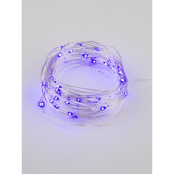 Светодиодная гирлянда Uniel Роса фиолетовый ULD-S0500-050/SCB/2AA Purple IP20 Dew UL-00007185