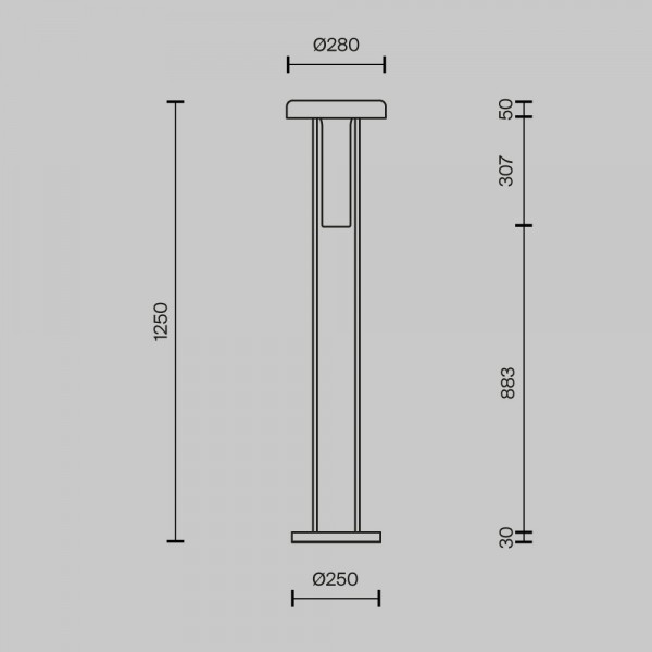 Торшер Maytoni MOD463FL-L24B3K