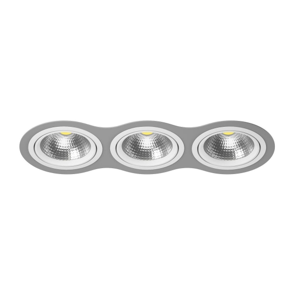 Комплект из светильника и рамки Lightstar Intero 111 (217939+217906+217906+217906) i939060606