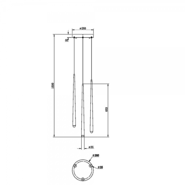Подвесной светодиодный светильник Maytoni Cascade MOD132PL-L18BSK