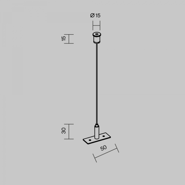 Гибкий подвес Maytoni Outdoor для уличной трековой системы Elasity IP O-TR001-PW-H2M