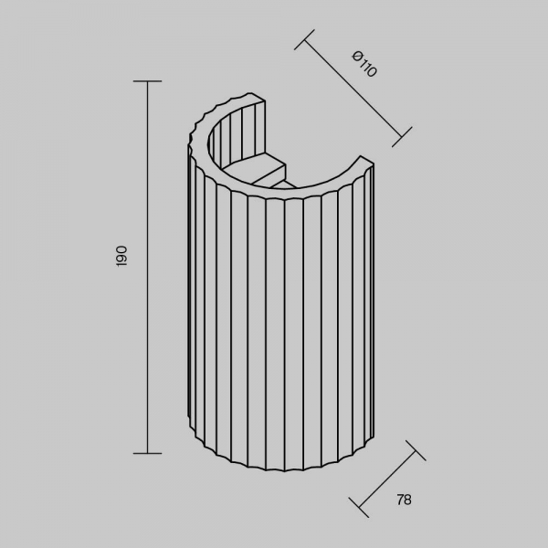 Бра Maytoni Technical C124WL-GU10-02-W