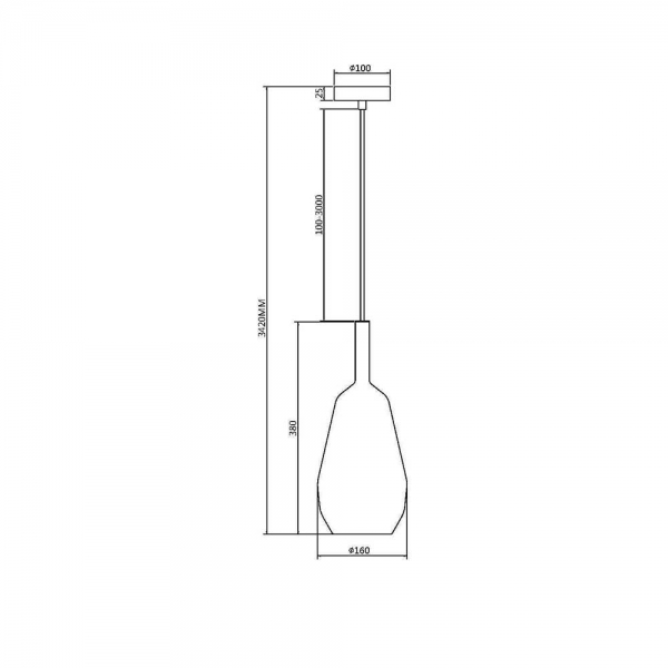 Подвесной светильник Maytoni Duality MOD271PL-01B9