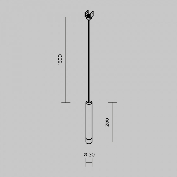Уличный трековый светильник Maytoni Outdoor O-TR01-1-P-8WW3K