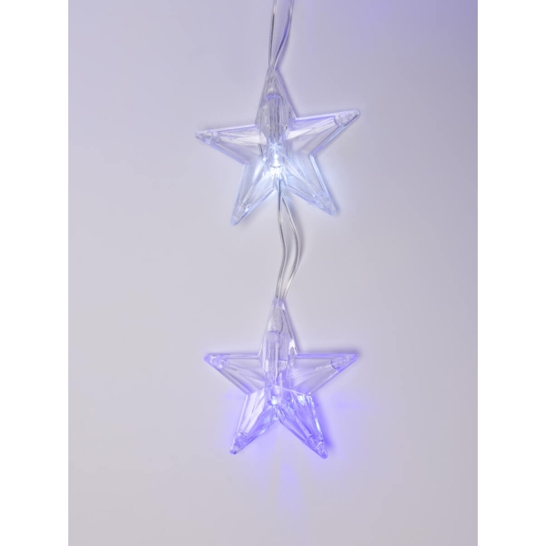 Светодиодная гирлянда Uniel занавес 220V белый ULD-E5505-196/DTK WHITE-BLUE IP20 STARS-1 UL-00001410