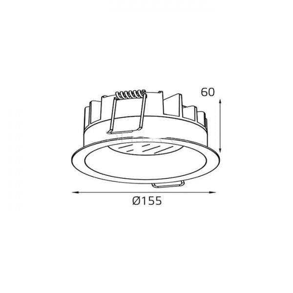 Встраиваемый светодиодный светильник Italline IT06-6013 white 3000K