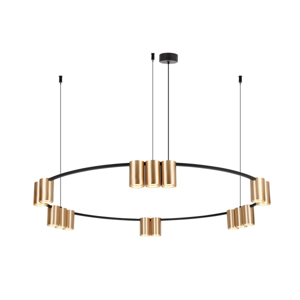 Подвесная люстра Denkirs Orbit DK4067-BK+SG