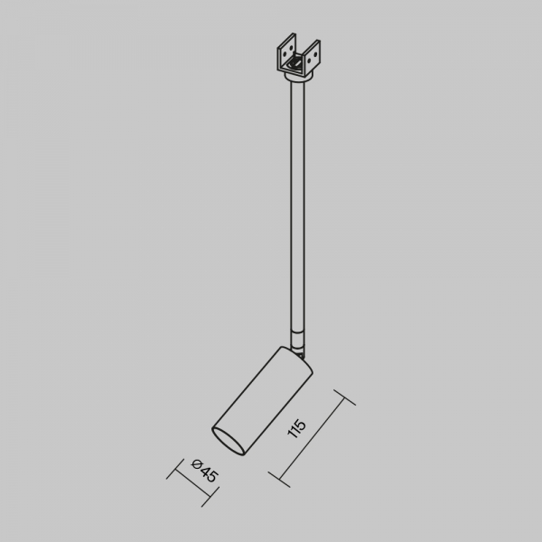 Уличный трековый светильник Maytoni Outdoor O-TR01-2-P-8WW3K