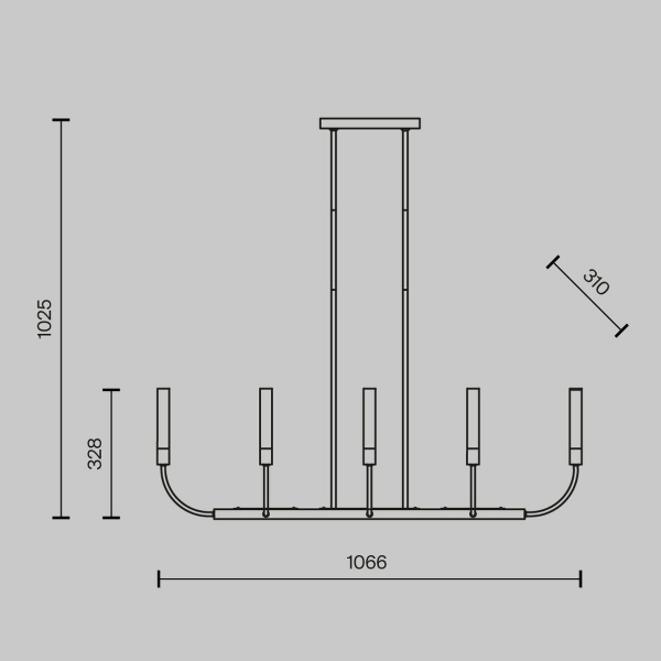 Подвесная люстра Maytoni Deja Vu MOD423CL-08C