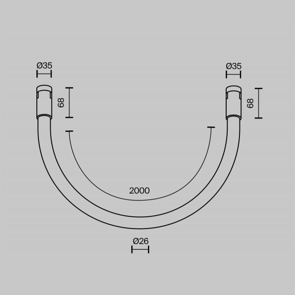 Трековый светильник Maytoni Technical TR154-1-27W4K-B