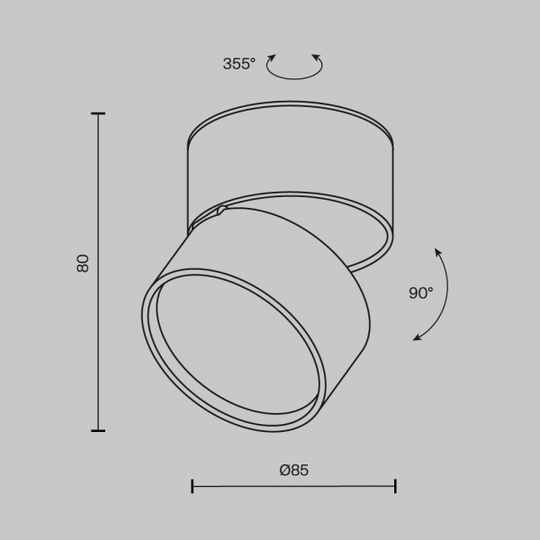 Светодиодный спот Maytoni Onda C024CL-12W4K-B-1