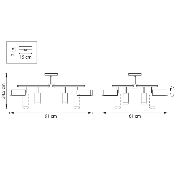 Комплект с потолочной люстрой Lightstar Rullo (571728+214436-4+214486-4+202430-8) LR7283648640