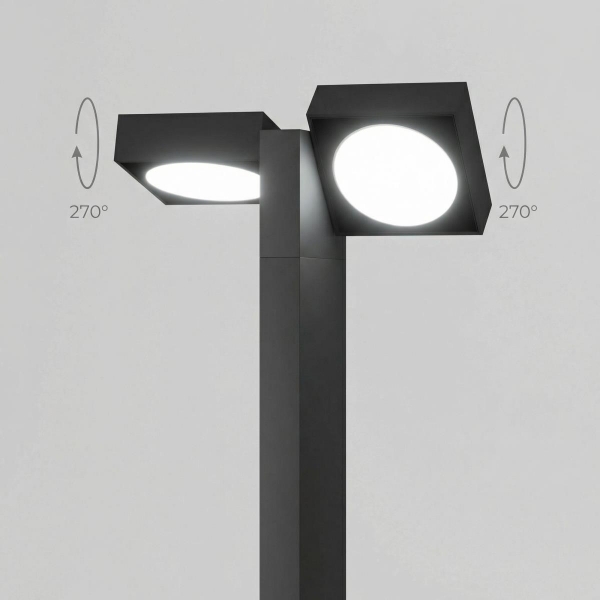 Садово-парковый светильник Elektrostandard Twin 35170/F черный a064383