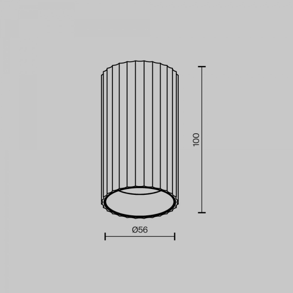 Потолочный светильник Maytoni Technical Calipso C106CL-01-GU10-BS