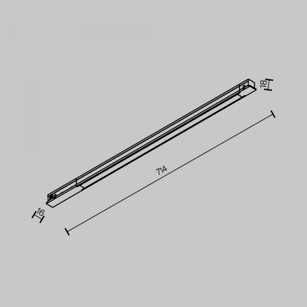 Трековый светильник Maytoni Technical TR231-2-15W4K-B