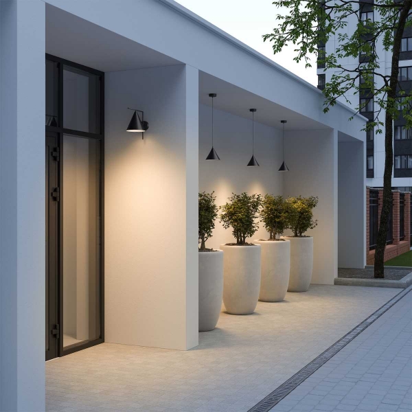 Уличный настенный светодиодный светильник Elektrostandard Bevel 35184/D a068471