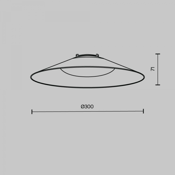 Подвесной светодиодный светильник Maytoni Technical Pendant system Parity Campana TR127B-12W3K-W