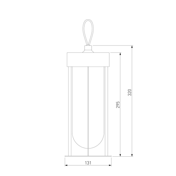 Уличный подвесной светодиодный светильник Elektrostandard Ritz 35183/S a068270