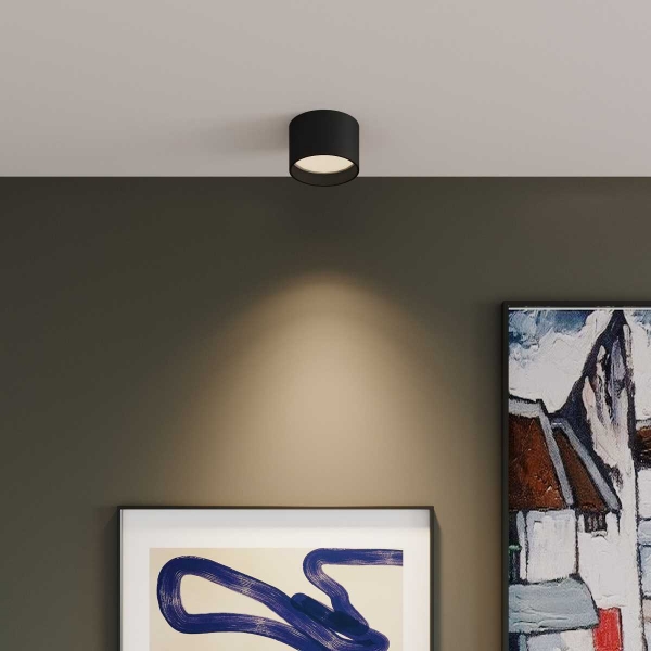 Потолочный светодиодный светильник Elektrostandard Banti 13W 3000K черный 25123/LED a063929