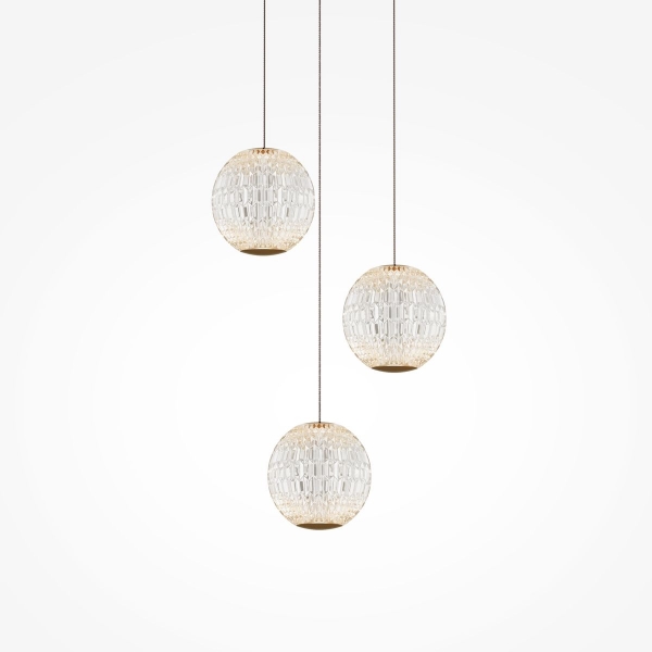 Подвесная светодиодная люстра Maytoni Sapphire MOD293PL-L18BS3K