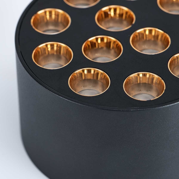 Светильник потолочный 9W 750LM 4000K, черный/золото Guarda Lightstar 080942