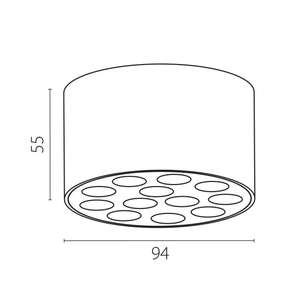 Светильник потолочный 9W 750LM 4000K, черный/золото Guarda Lightstar 080942