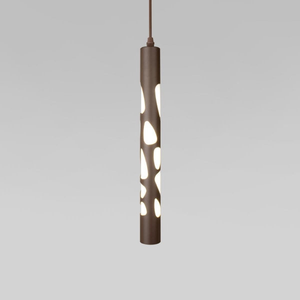 Подвесной светодиодный светильник Elektrostandard DLR037 12W 4200K кофейный a044558