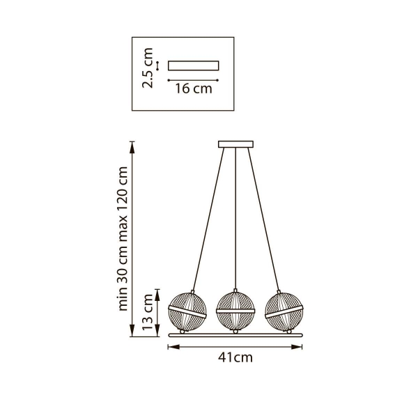 Люстра подвесная Acrile G9 Lightstar 737033