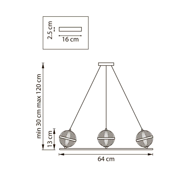 Люстра подвесная Acrile G9 Lightstar 737063