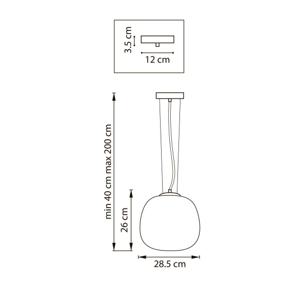 Люстра подвесная 1x12W(led) E27 белый Grazia Lightstar 608116